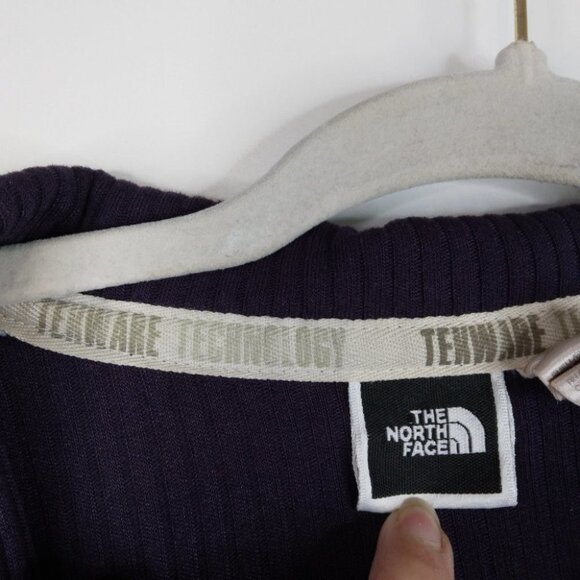 North Face Tekware Technology Top Quarter Zip Sweater Purple Size Medium - Picture 8 of 9